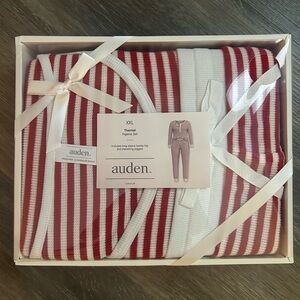 NWT Auden Striped Pajama Set in Red and White